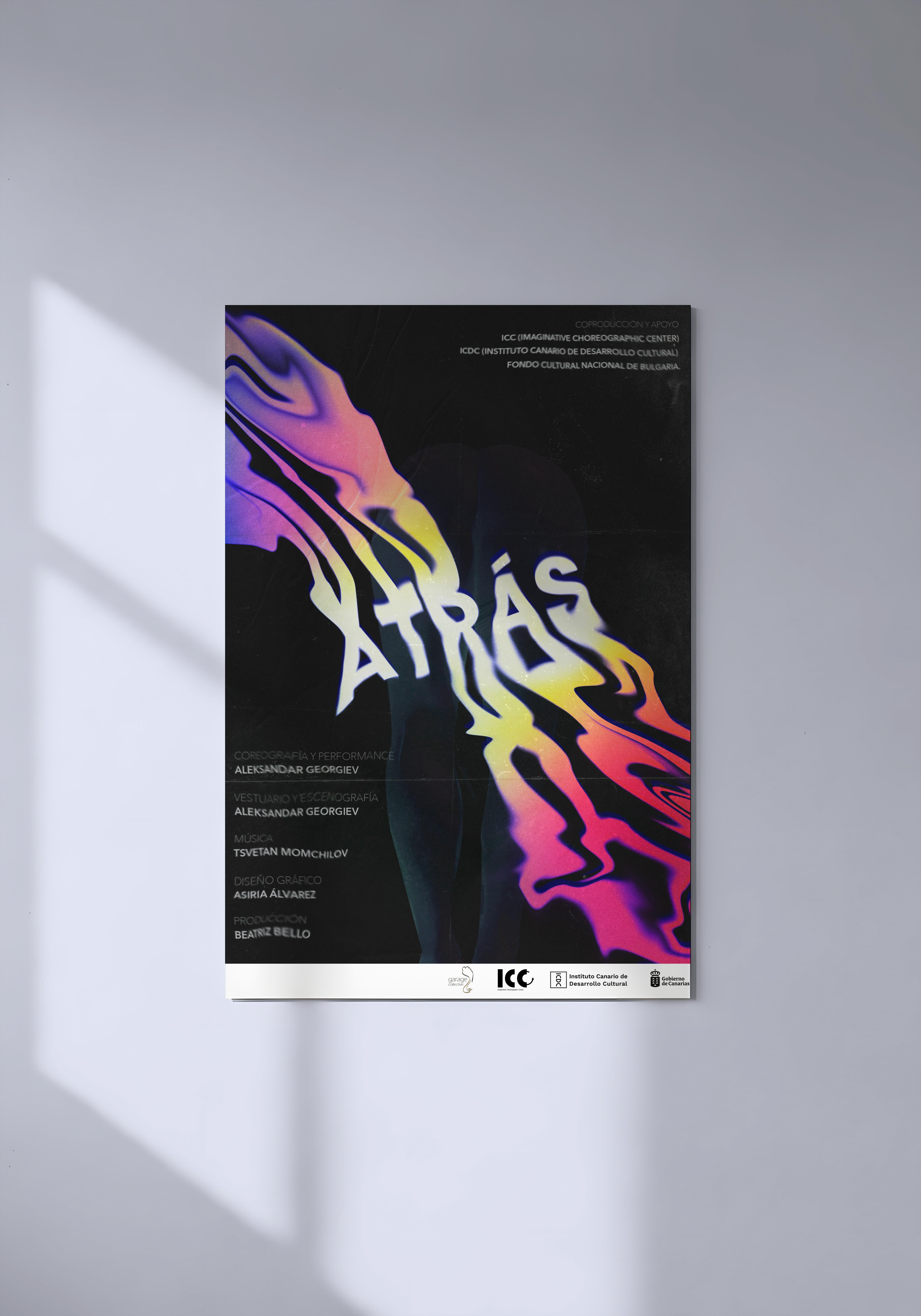 Diseño de cartel "Atrás"